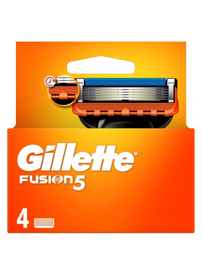 Gillette Fusion5 Men's Razor Blade Refills, 4 Count - Image 1